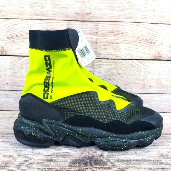NEW Adidas Originals OZWEEGO TR STLT Mens Volt/ Black Shoes FV9670 Size 9 - Picture 1 of 5